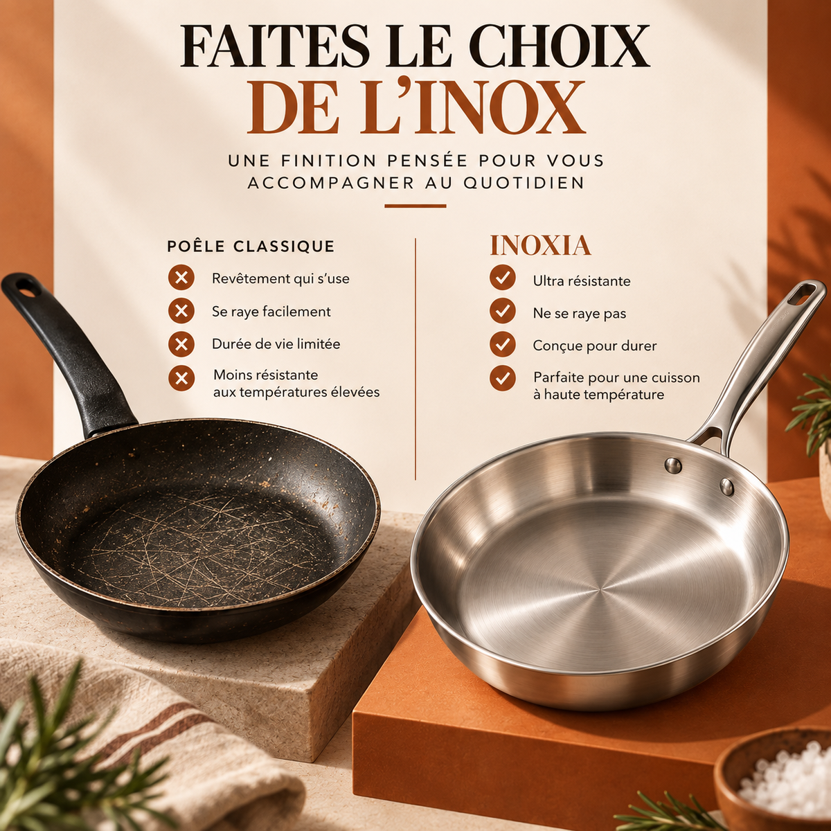 Poêle INOXIA Pure
